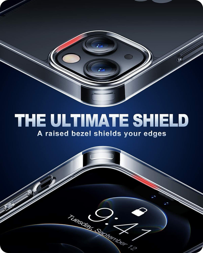 iPhone 13 Pro Clear Shockproof Case TPU Bumper Durable PC Back