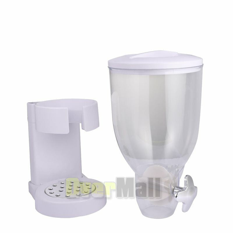 Double Two Cereal Storage Dispenser Kitchen Pantry Rice Grain Dry Food Container
