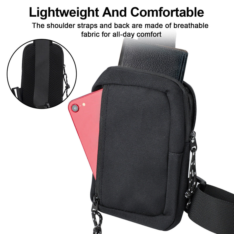 Waterproof Men Women Sling Bag Chest Cross Body Travel Sport Shoulder Backpack