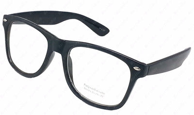 New Mens Women Clear Lens Cat Eye Black Frame Fashion Glasses Nerd Retro Eyewear