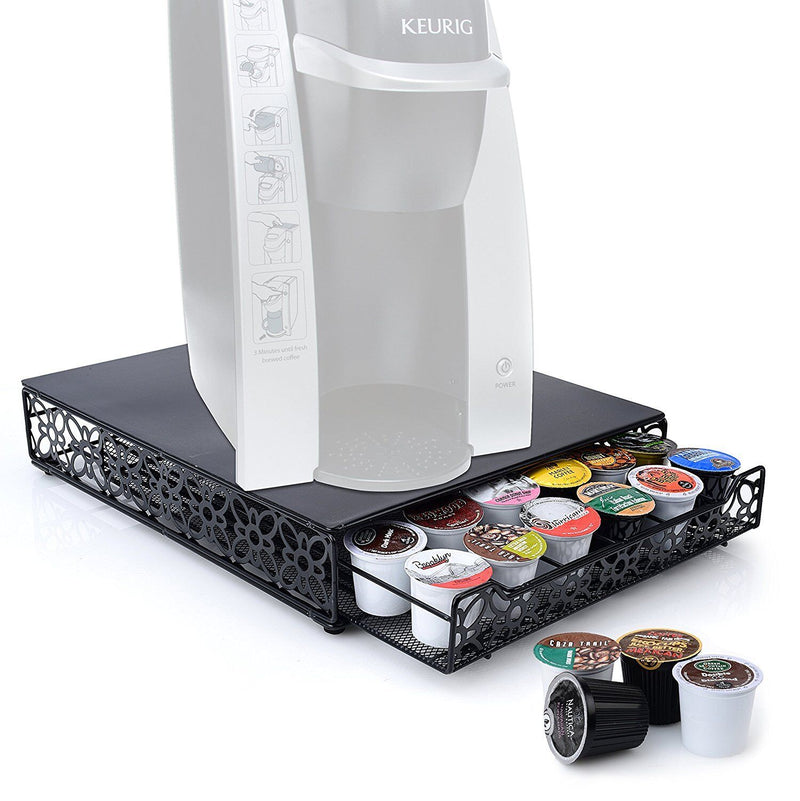 42 K Cup Sliding under Brewer Storage Drawer K-Cups Holder Keurig Organizer
