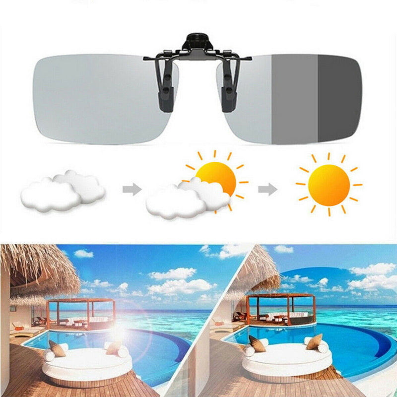 Clip on Sunglasses Polarized Flip up Eye Glasses Spectacles anti Glare Unisex US