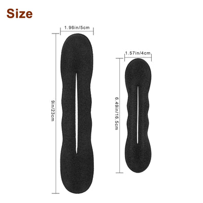 Hair Donut Bun Maker Magic Styling French Chignon Ballet Sock Updo DIY Tool 4PCS