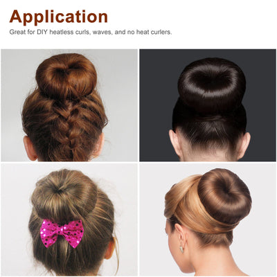 Hair Donut Bun Maker Magic Styling French Chignon Ballet Sock Updo DIY Tool 4PCS