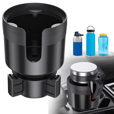 Car Cup Holder Expander Adapter Adjustable Base Universal for Large Bottles Mugs