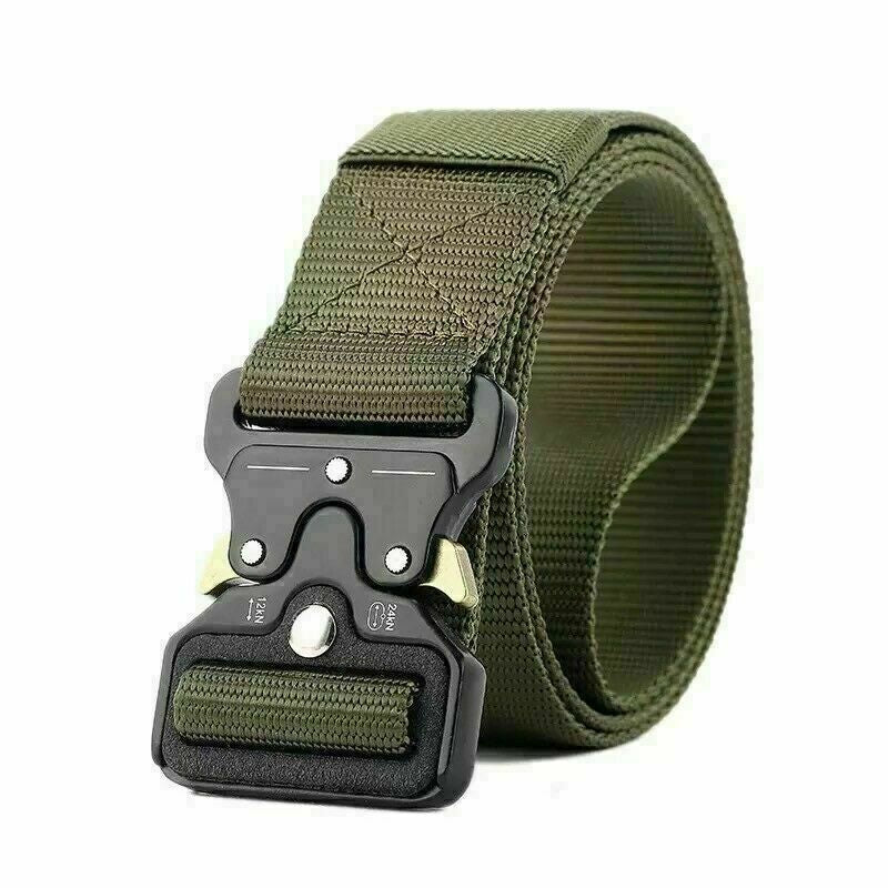MEN Casual Military Tactical Army Adjustable Quick Release Belts Pants Waistband