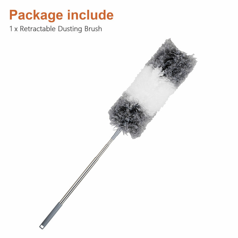 Adjustable Soft Microfiber Feather Duster Dusting Brush Household Cleaning Tool