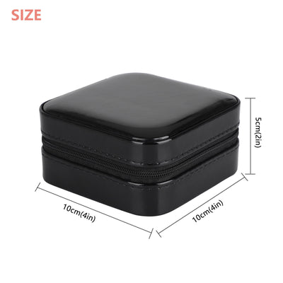Portable Jewelry Box Organizer Leather Jewellery Ornaments Case Travel Storage