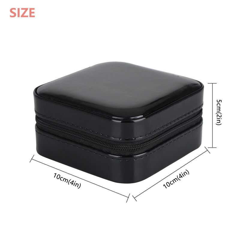 Portable Jewelry Box Organizer Leather Jewellery Ornaments Case Travel Storage