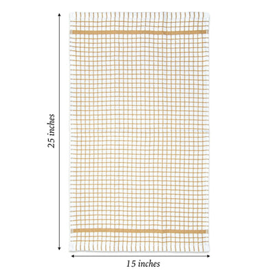 Checkered Kitchen Towels (Pack of 6), 15X25 in - Color Options, Absorbent Cotton
