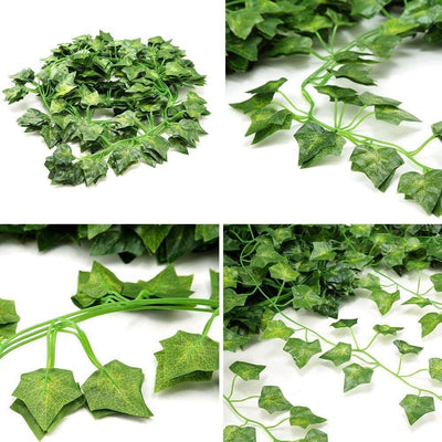 12 PCS Fake Ivy Leaves Artificial Greenery Vines for Decor Room Decor Garland