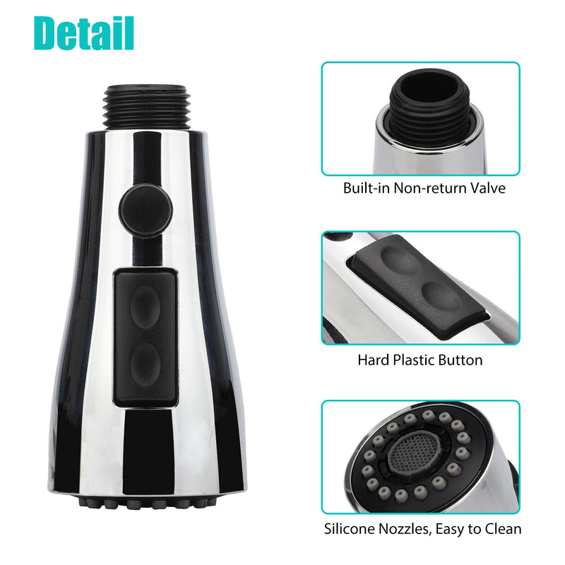 Kitchen Faucet Spray Head Pull down Out Nozzle High Pressure Sprayer Replacement