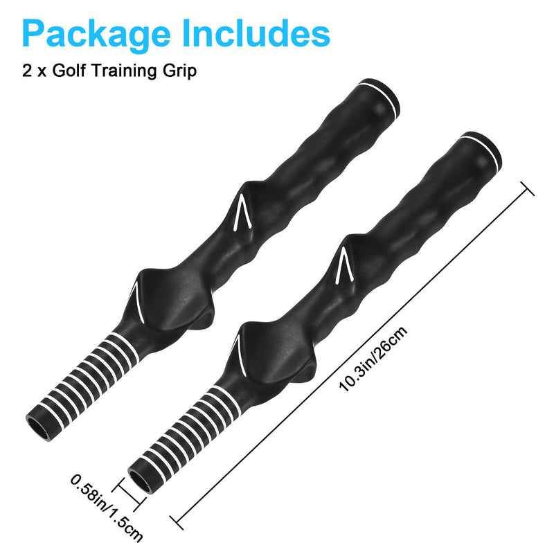 2Pcs Right-Hand Golf Swing Training Grip Standard Teaching Aid Warm up Trainer