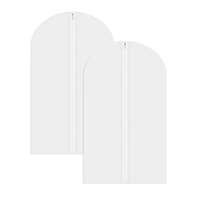 5 Pcs Garment Bag Travel Suit Dress Storage Clear Cover Full Zipper Coat Carrier