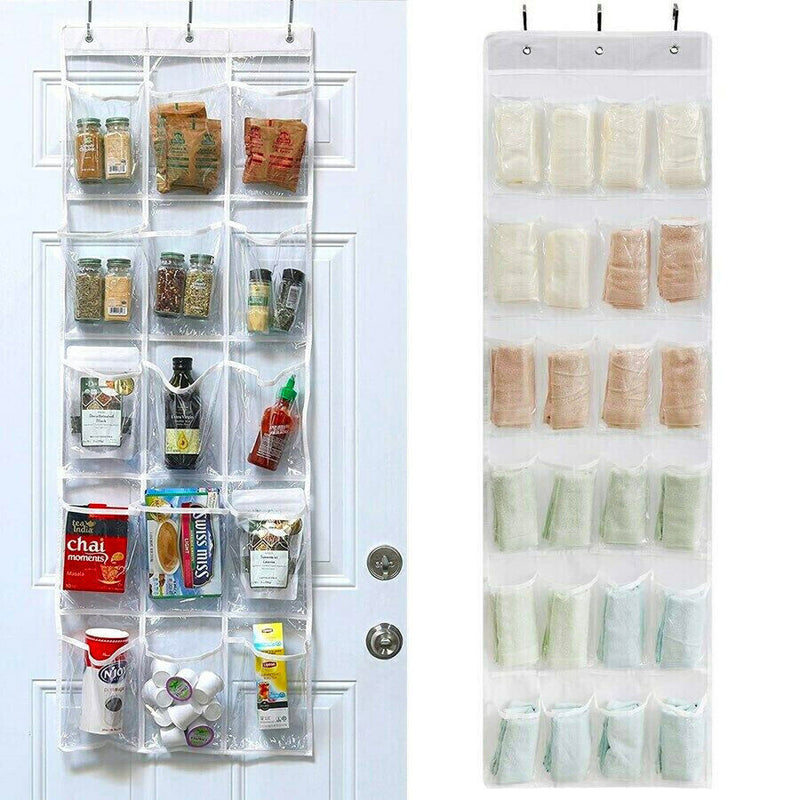 Over the Door Shoe Organizer Rack Hanging Storage Holder Hanger Bag Closet 24