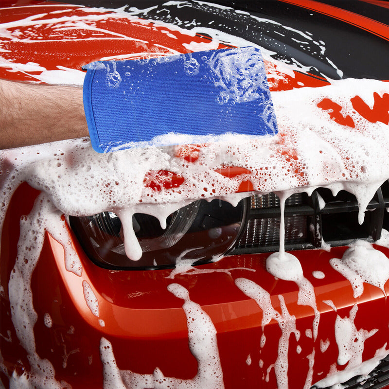 2X Car Wash Gloves Microfiber Clay Bar Towel Detailing Cleaning Cloth Rag Mitt