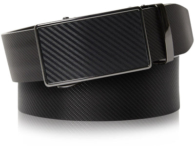 Genuine Leather Mens Ratchet Belt Belts for Men Adjustable Automatic Buckle