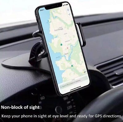 360° Universal Car Dashboard Mount  Adjustable Clamp Stand for GPS & Phones
