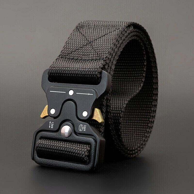 MEN Casual Military Tactical Army Adjustable Quick Release Belts Pants Waistband