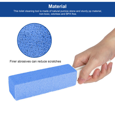4X Heavy Duty Handle Pumice Stone Cleaner for Toilet Bathroom Hard Stain Remover