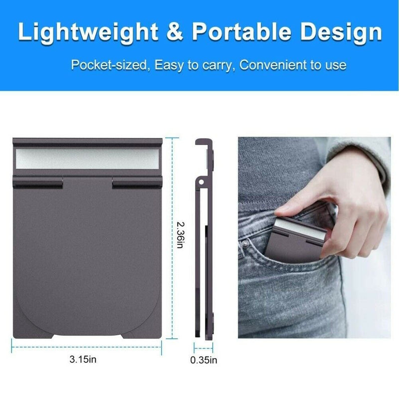 2PCS Adjustable Cell Phone Holder Stand Folding Foldable Thin Cradle Desk Mount