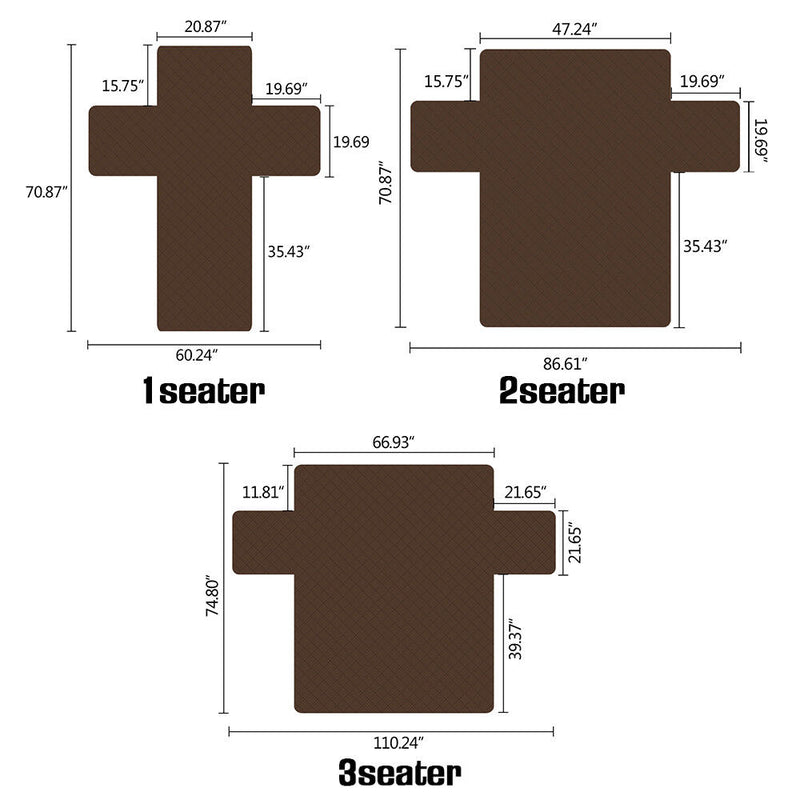 1/2/3 Seat Sofa Cover Couch Loveseat Slipcover Pet Dog Mat Furniture Protector