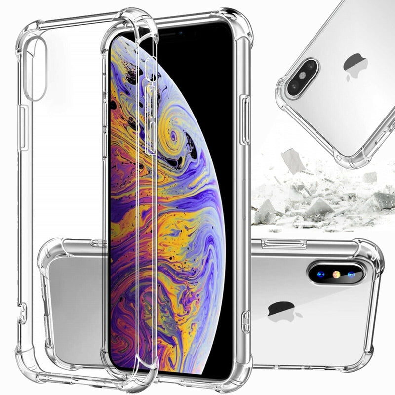CLEAR Phone Case for Apple Iphone X XR XS Max 10 Shockproof Protective Cover