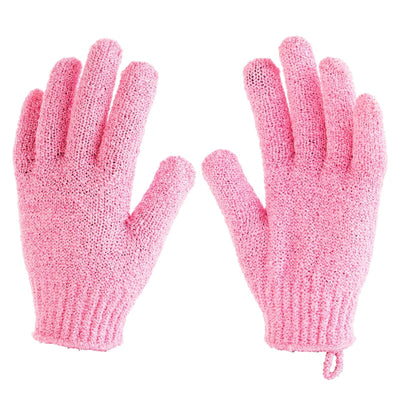 4 Pairs Exfoliating Gloves for Shower, Bath Mitts for Women, Men, 4 Colors