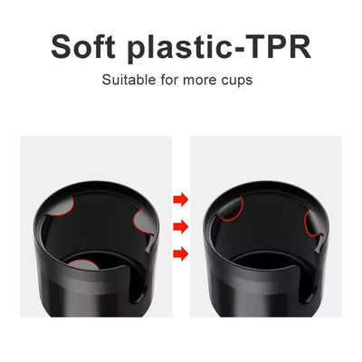 Car Cup Holder Expander Adapter Adjustable Base Universal for Large Bottles Mugs