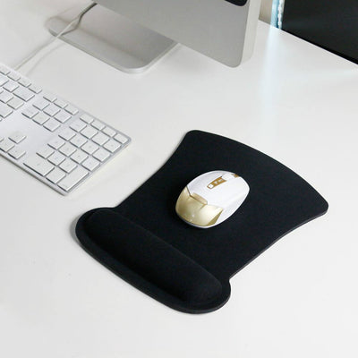 Cozy Wrist Rest Support Mouse Mat - Gaming Mouse Pad for PC, Laptop, Computer
