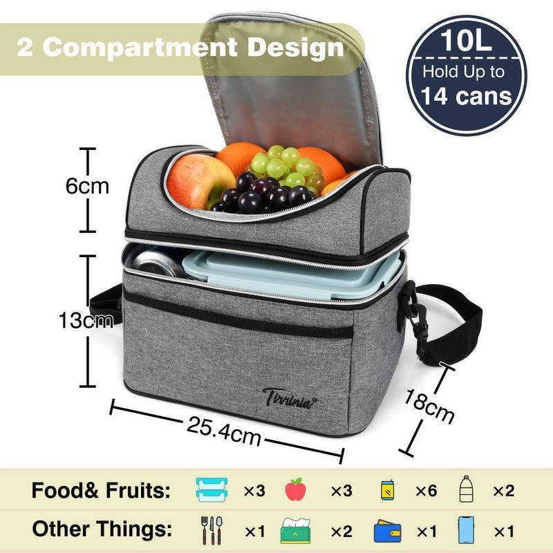 Insulated Lunch Bag Adult Lunch Box for Work School Men Women Kids Leakproof
