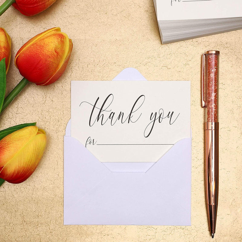 48 Pack Thank You Cards Bulk, Thank You Notes with Envelopes All Occasion, Mini