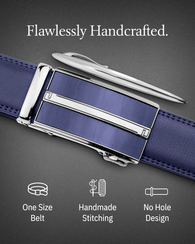 Microfiber Leather Mens Ratchet Belt Belts for Men Adjustable Automatic Buckle