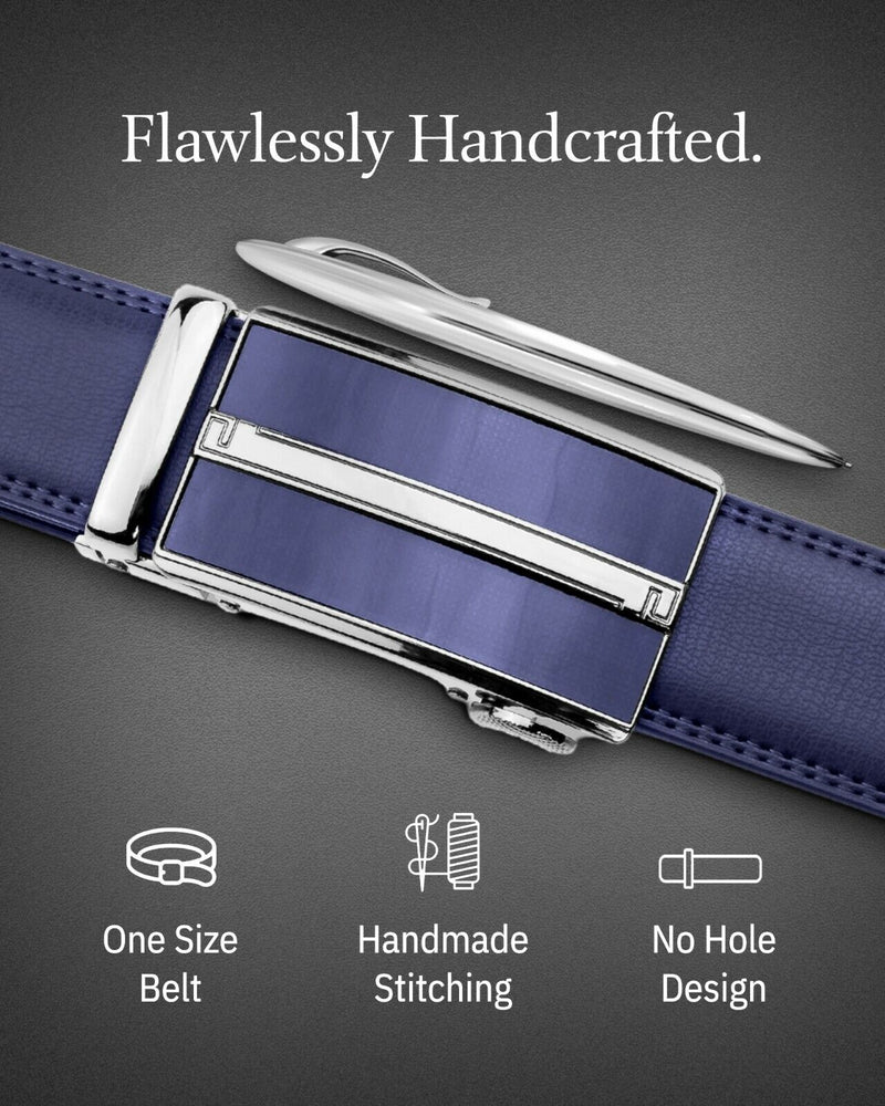 Microfiber Leather Mens Ratchet Belt Belts for Men Adjustable Automatic Buckle