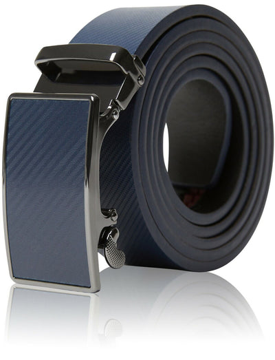 Genuine Leather Mens Ratchet Belt Belts for Men Adjustable Automatic Buckle