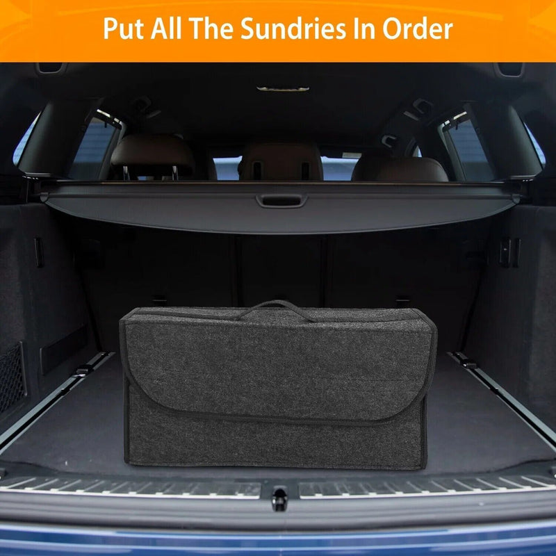 Portable Car Trunk Boot Cargo Organizer Storage Bag Collapsible SUV Truck
