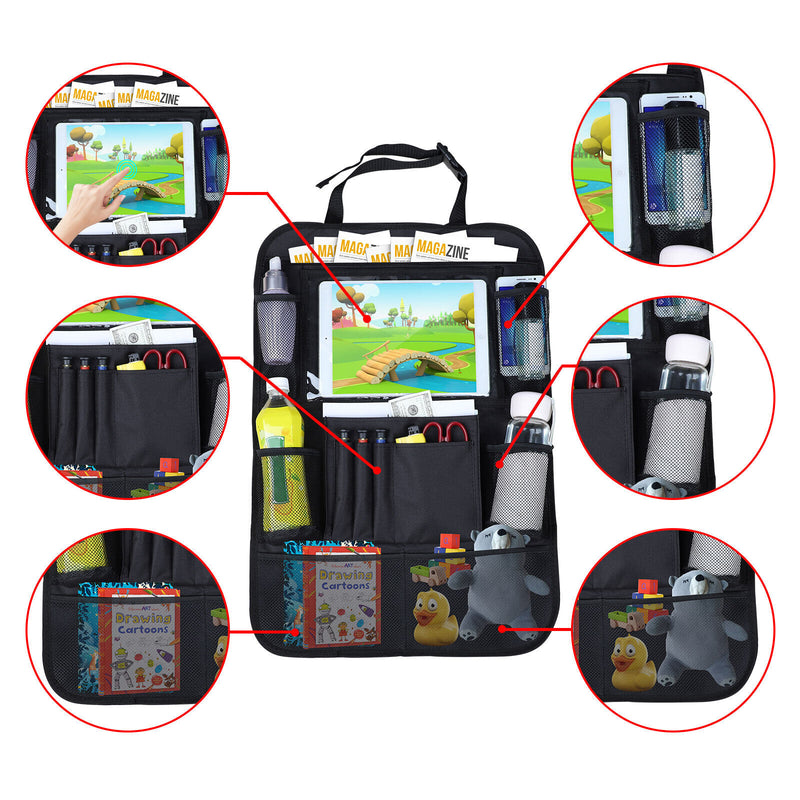 Multi-Pocket Car Seat Back Organizer Container Travel Storage Bag Holder Holder