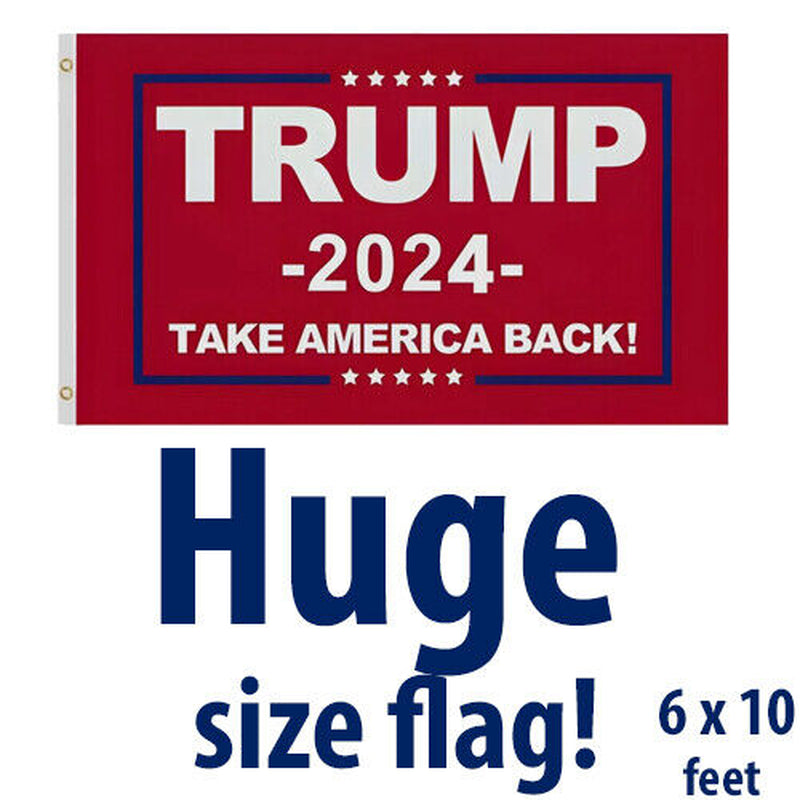 Trump 2024 Take America Back Flag Donald MAGA KAG Republican Conservative USA