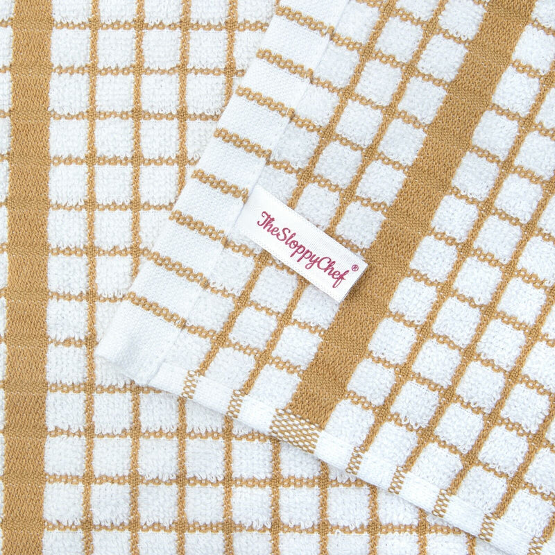 Checkered Kitchen Towels (Pack of 6), 15X25 in - Color Options, Absorbent Cotton