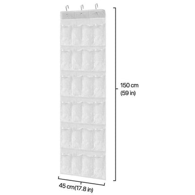 Over the Door Shoe Organizer Rack Hanging Storage Holder Hanger Bag Closet 24
