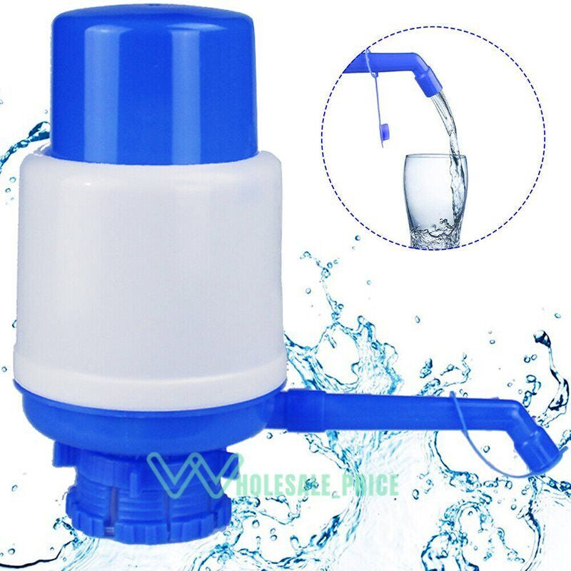 Hand Press 5 Gallon Pump Water Bottle Jug Manual Dispenser Drinking Tap Spigot