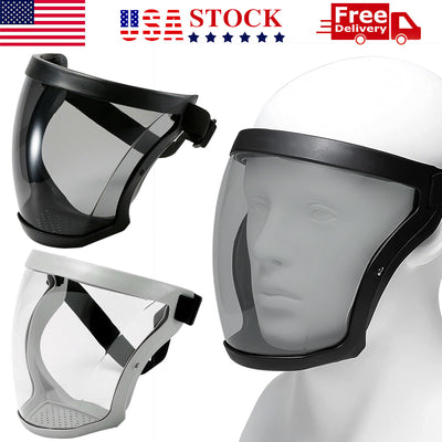 Anti-Fog Shield Safety Full Face Super Protective Head Cover Transparent Mask US
