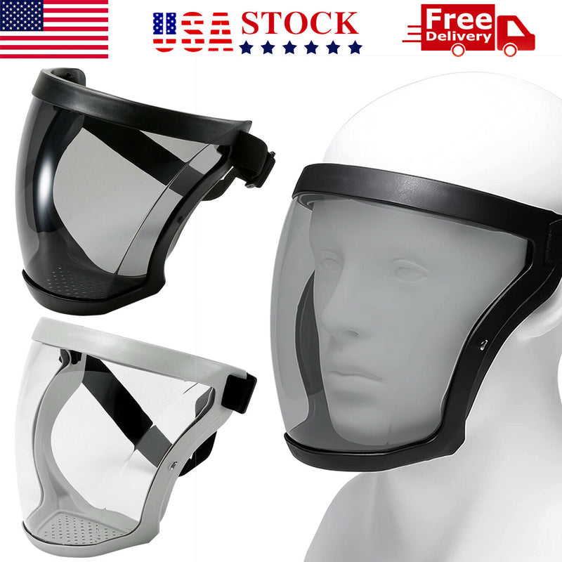 Anti-Fog Shield Safety Full Face Super Protective Head Cover Transparent Mask US