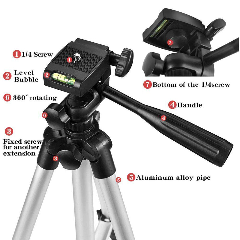Camera Phone Holder Tripod Stan for Smartphone Iphone Samsung with Bag