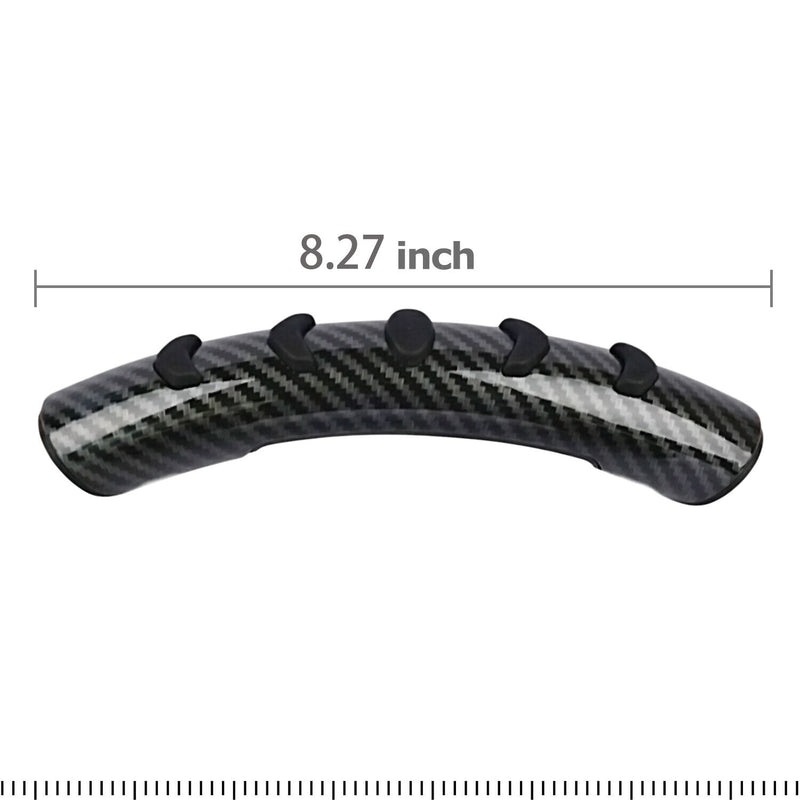 2PC Car Steering Wheel Booster Non-Slip Carbon Fiber Cover Universal Accessories