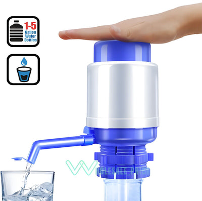 Hand Press 5 Gallon Pump Water Bottle Jug Manual Dispenser Drinking Tap Spigot
