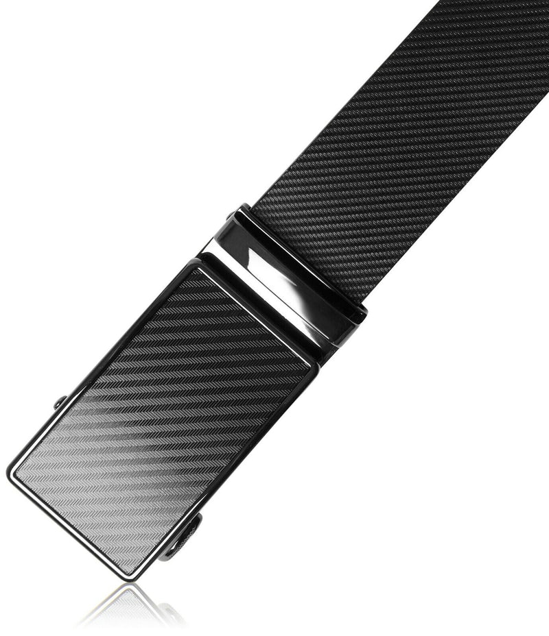 Genuine Leather Mens Ratchet Belt Belts for Men Adjustable Automatic Buckle