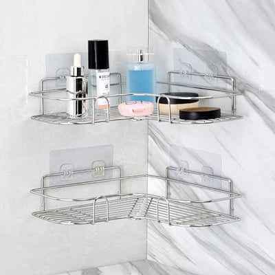 Shower Caddy Shelf Bathroom Corner Bath Storage Holder Organizer Triangular Rack