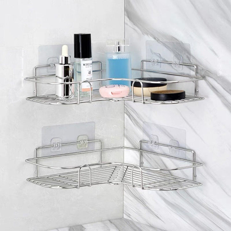Shower Caddy Shelf Bathroom Corner Bath Storage Holder Organizer Triangular Rack