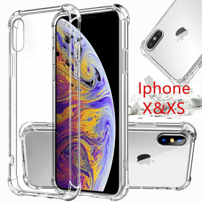 CLEAR Phone Case for Apple Iphone X XR XS Max 10 Shockproof Protective Cover